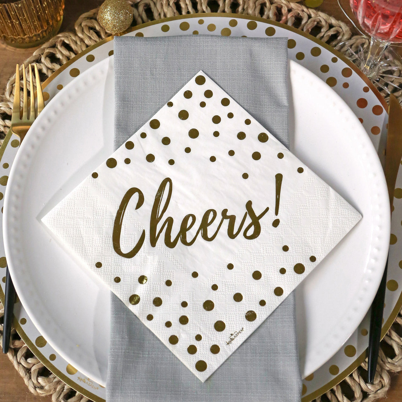 Cheers 72 Piece Party Tableware Set (24 Guests) | Kate Aspen | Alternate Image 8