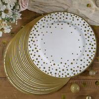 Thumbnail for 13” Classic Gold Foil Dot Placemat (set of 24) | Kate Aspen | Alternate Image 4