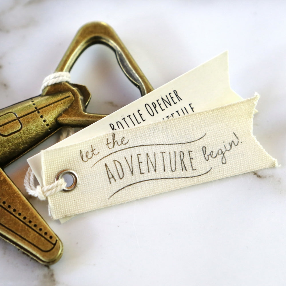 Let the Adventure Begin Airplane Bottle Opener Alternate Image 4, Kate Aspen | Bottle Openers