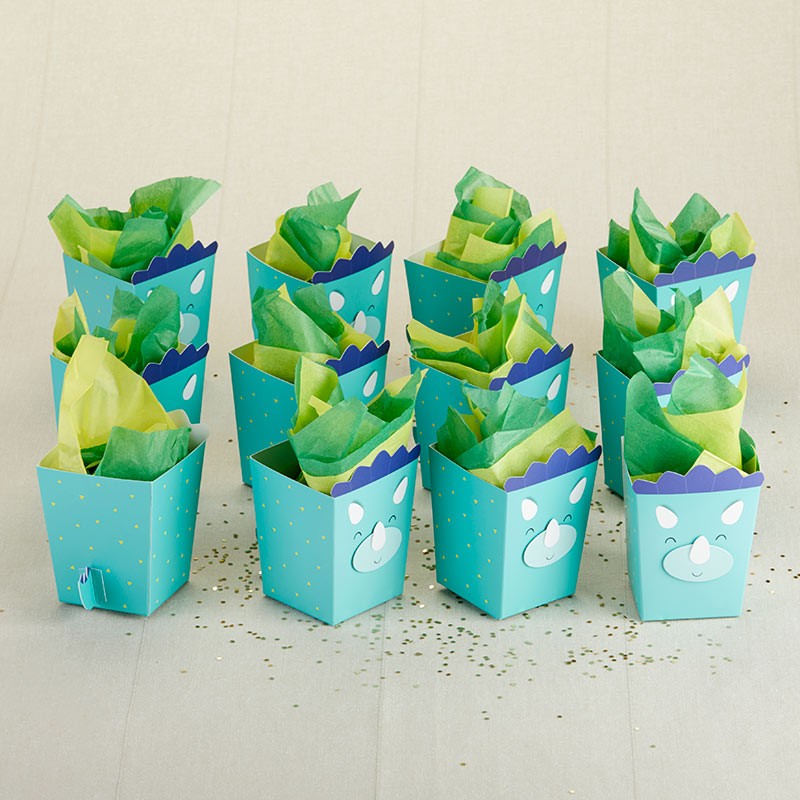 Dinosaur Popcorn Favor Box (Set of 12) Alternate Image 5, Kate Aspen | Favor Box