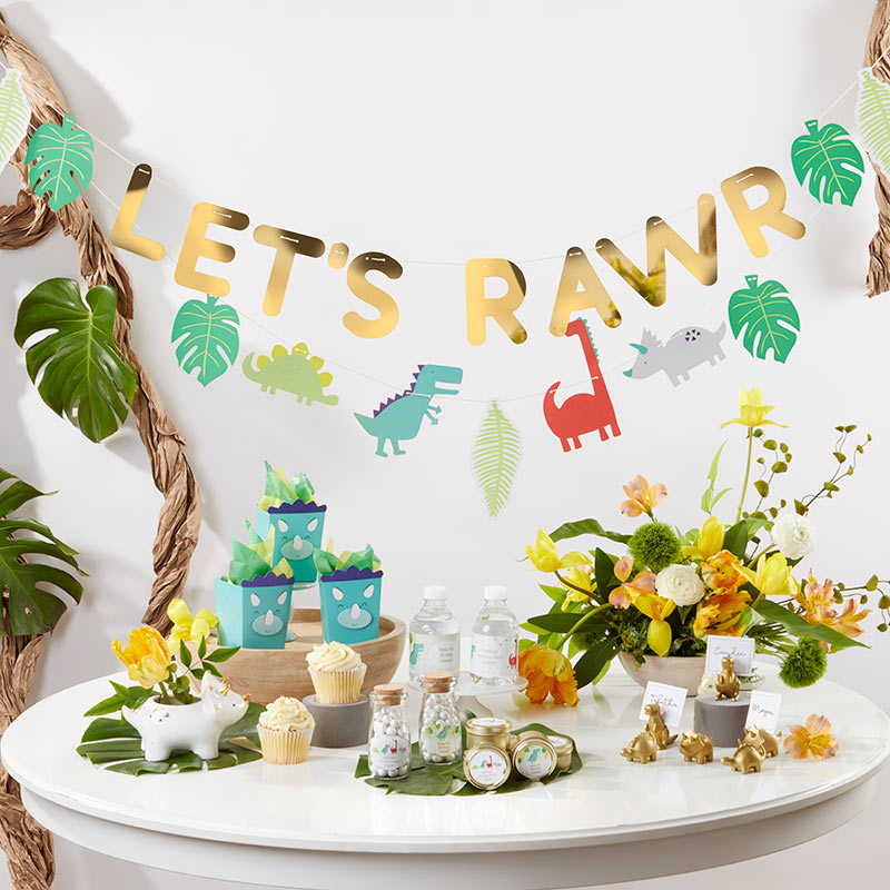 Dino Party Banner (Set of 2) Main Image, Kate Aspen | Banner