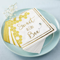 Thumbnail for Sweet as Can Bee 2 Ply Paper Napkins (Set of 30) Main Image, Kate Aspen | Napkin