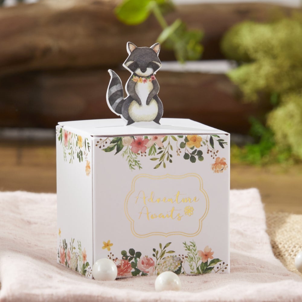 Woodland Baby Favor Box - Pink (Set of 24) Alternate Image 2, Kate Aspen | Favor Box