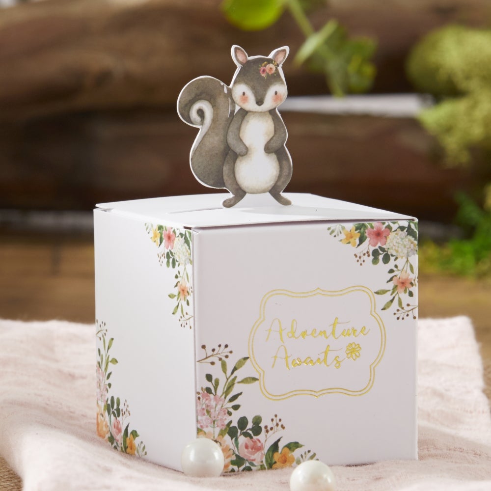 Woodland Baby Favor Box - Pink (Set of 24) Alternate Image 7, Kate Aspen | Favor Box